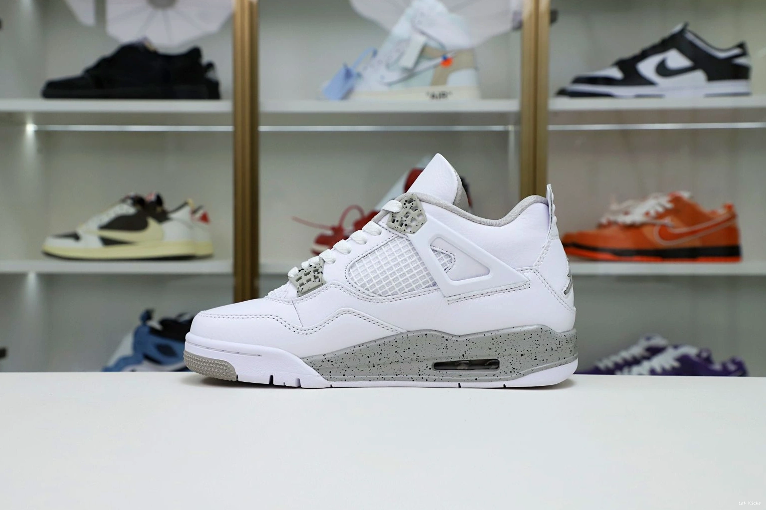 1st Kicks Shoes 'WHITE AIR 4 OREO' JORDAN RETRO 2021 Kimikick TopPick 1119